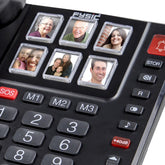 Huistelefoon senioren - Senioren telefoon - Vaste lijn - Zwart - Fysic FX-3930 •